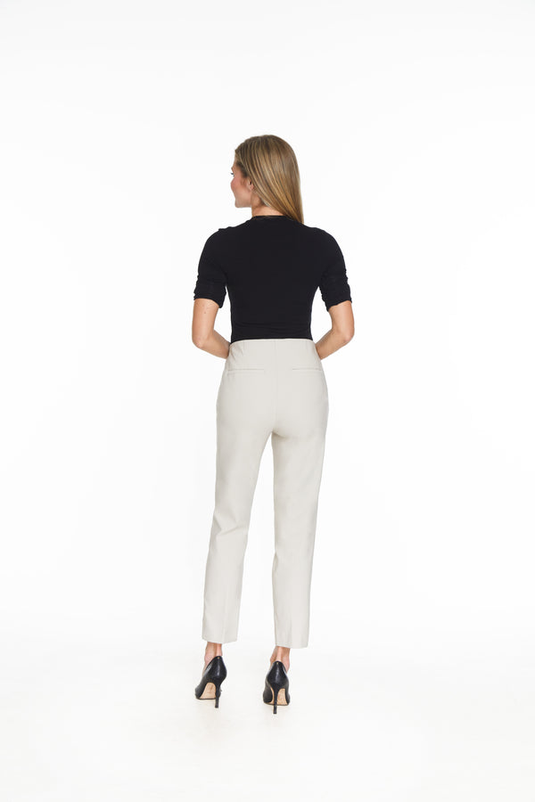 Pull On 'No Waist' Ankle Pant - Stone