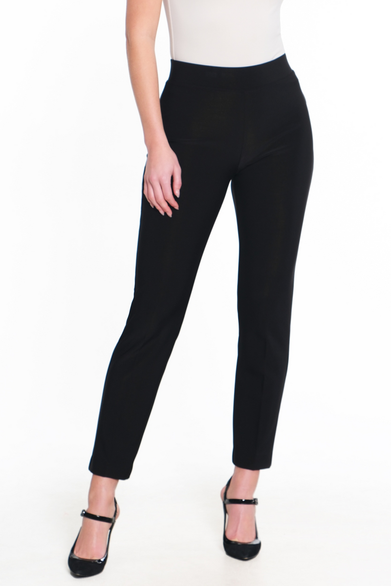 Pull On Pant with Back Vents - Black