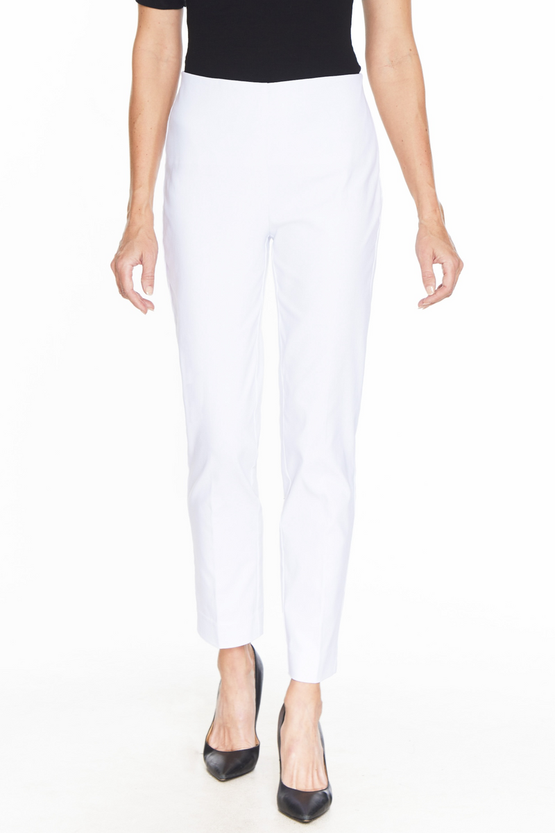 Pull On 'No Waist' Ankle Pant - White