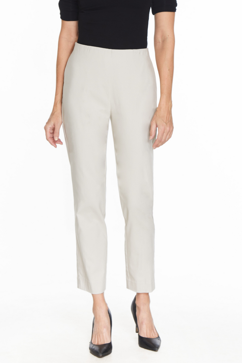 Pull On 'No Waist' Ankle Pant - Stone