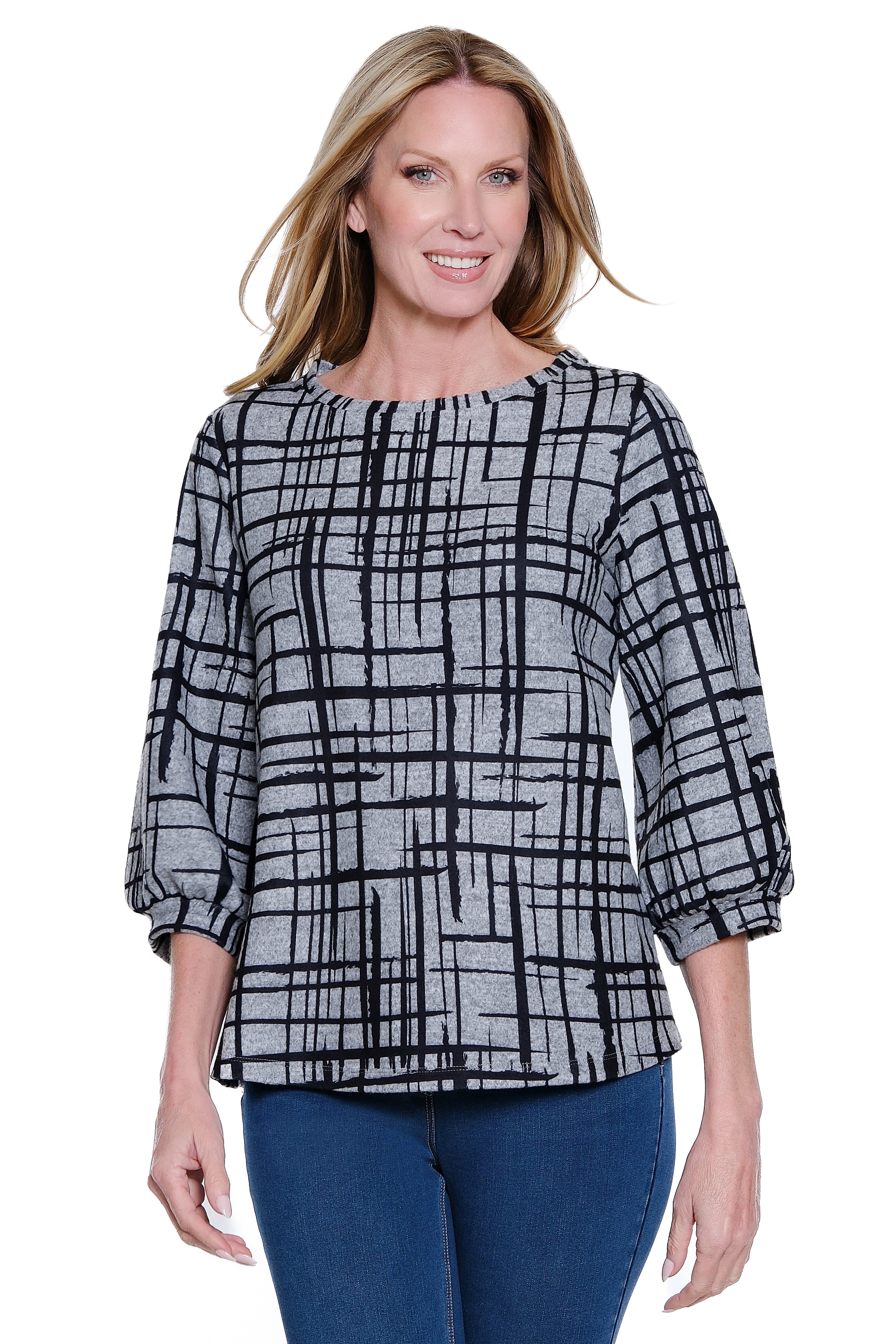 Essential Printed Top - Plaid Multi
