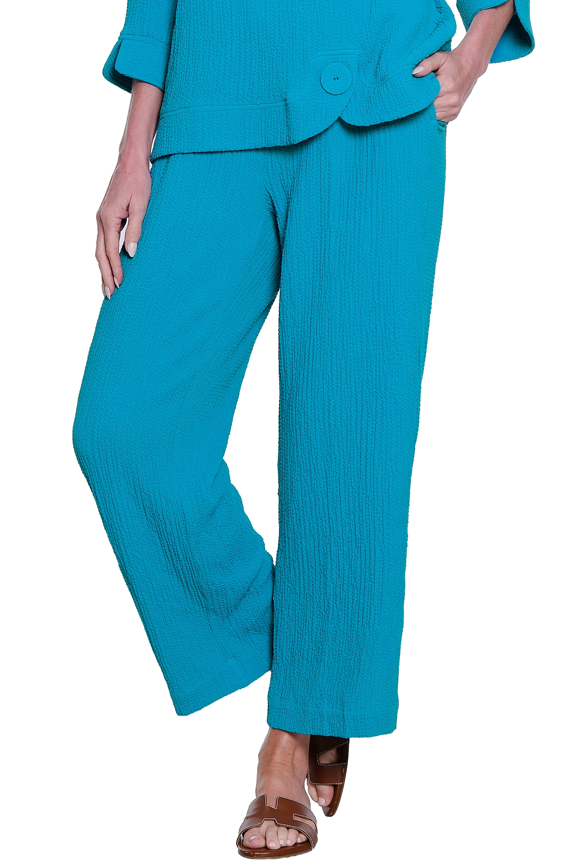 Woven Pull-On Pant - Peacock