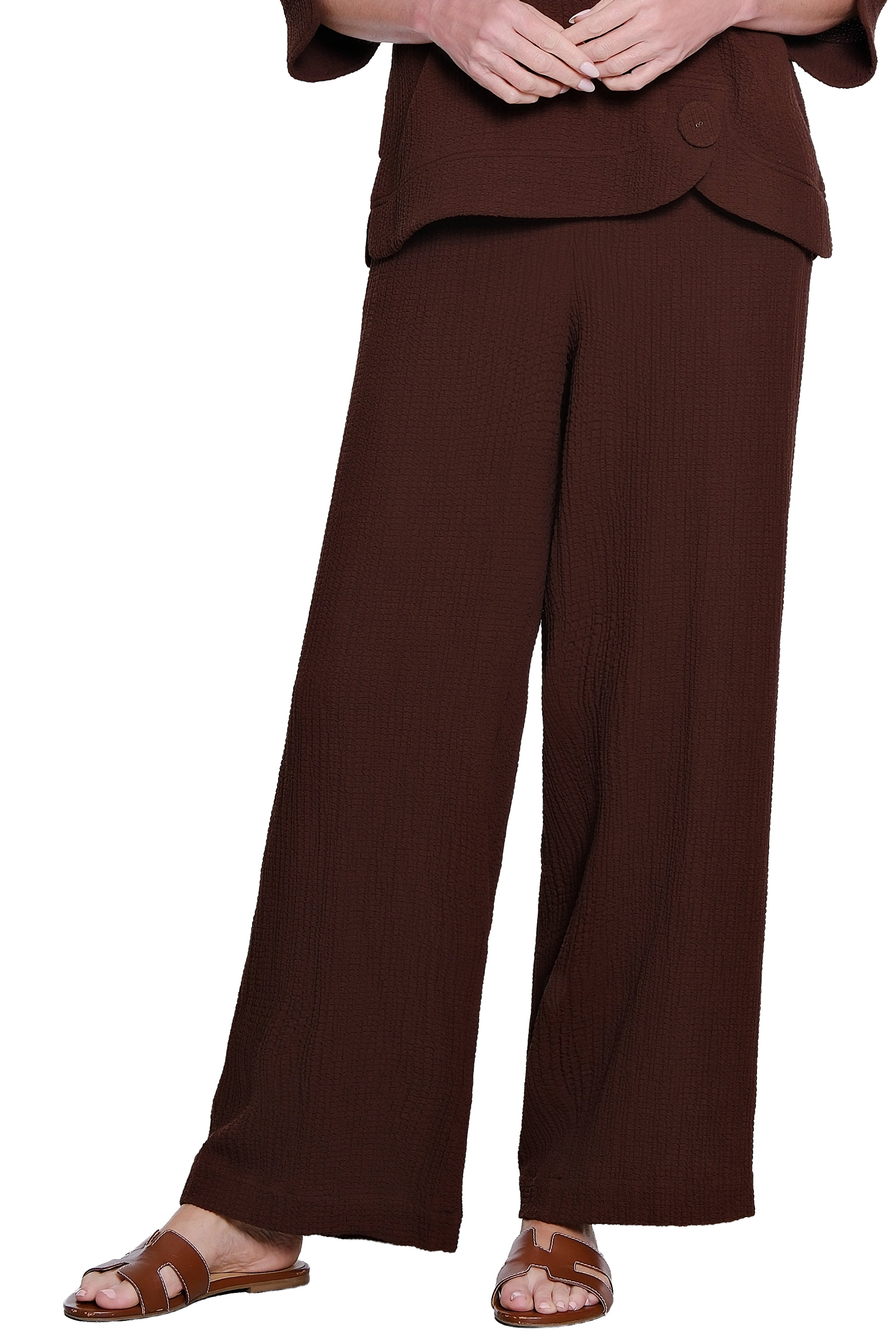 Woven Pull-On Pant - Chocolate